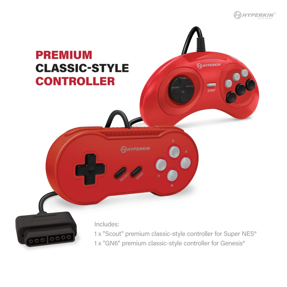 Hyperkin RetroN 3 HD 3in1 Retro Gaming Console for NES®/ Super NES®/Super Famicom™/ and Genesis®/Mega Drive (Jasper Red) - Image 6